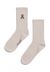 Chaussettes beiges en coton bio et recyclé - saamu light desert