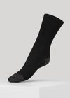 Chaussettes noires et pailletées en coton bio - malene rib glitter cotton sock black - Dear Denier