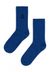 Chaussettes bleues en coton bio et matière recyclé - saamu ultramarine
