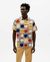 Chemise manches courtes en coton bio | multicolore "sol grid earth tom shirt"