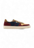 Baskets en cuir certifié | pourpre beige kaki "arthur" - Odaje ex M.Moustache