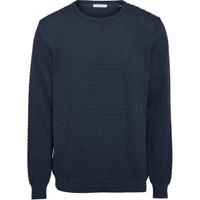 Pull bleu nuit en coton bio - field