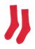 Chaussettes en laine mérinos recyclée | rouge "red tangerine"
