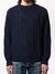 Pull marine en coton bio - didrik braided indigo