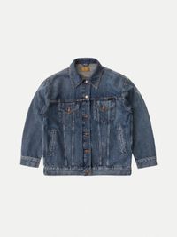Veste jean bleue en coton biologique - elin blue maze