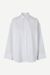 Chemise ample en coton bio | rayée blanche "marika shirt bright white st." - Samsoe Samsoe