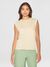 T-shirt en coton bio | beige "loose fit jersey tank top egret" - Knowledge Cotton Apparel