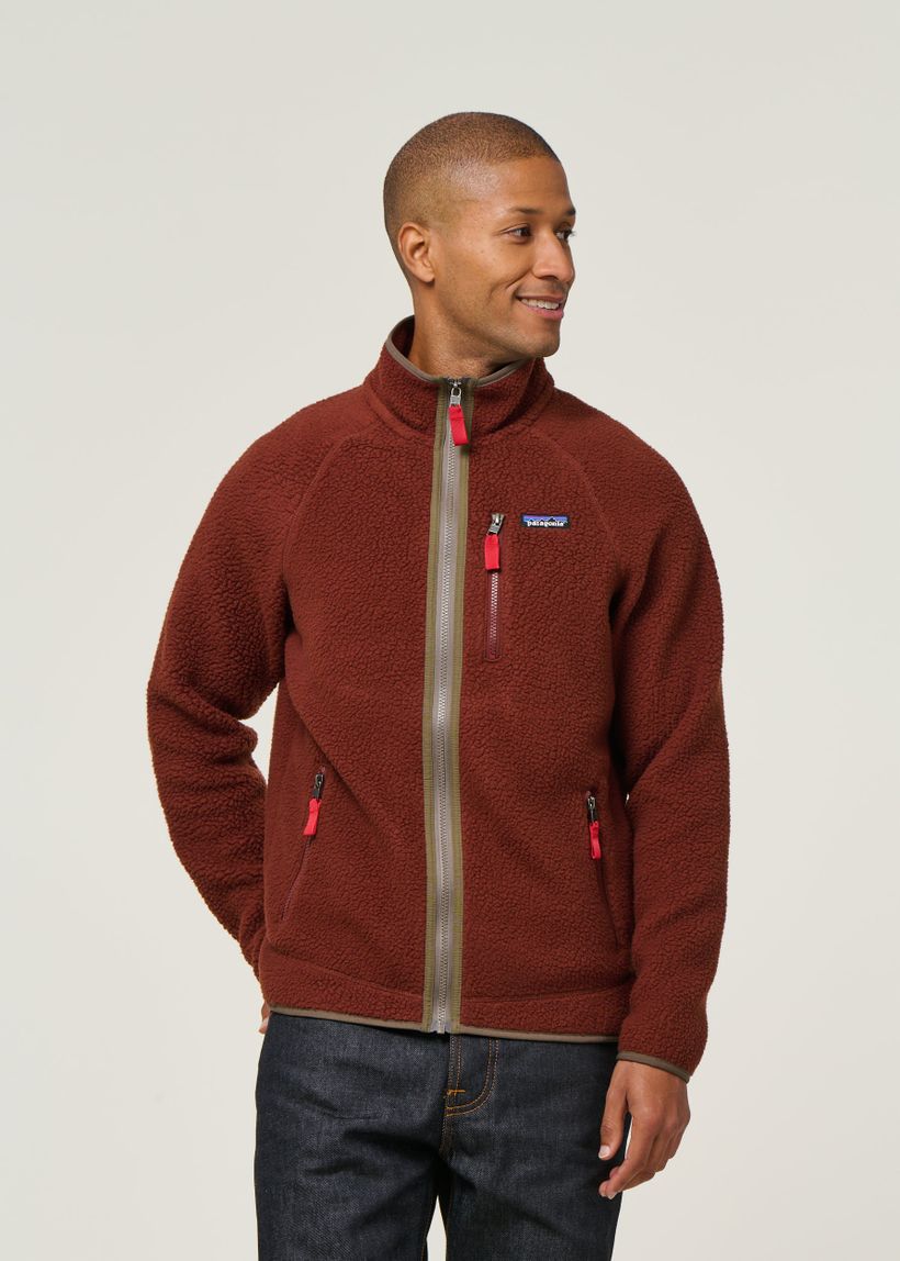 Veste polaire zippée en matière recyclée | marron "m's retro pile jkt - dvl" - Patagonia
