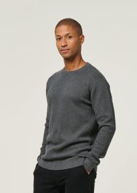 Pull en coton bio | gris "vagn dark grey melange"