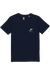 T-shirt marine brodé en coton bio - griottes marine - Johnny Romance - 3