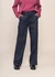 Pantalon ample en coton bio | bleu "blueberry hermione pants grey"
