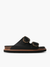 Sandales en cuir certifié | noir "galia leather dress black" - Genuins