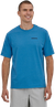 T-shirt bleu en recyclé -  p-6 logo responsibili-tee anacapa blue