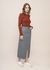 Jupe denim en coton bio | rayée "anna hickory striped skirt blue/offwhite" - Nudie Jeans