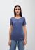 T-shirt bleu indigo en coton bio - johannaa