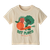 T-shirt en coton en conversion | écru à motifs imprimés "t-shirt farm snacks undyed natural"