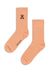 Chaussettes orange en coton bio et matières recyclées - saamu soft peach