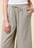Pantalon ample en coton bio | rayé "flared pant - micro striped" - Rotholz