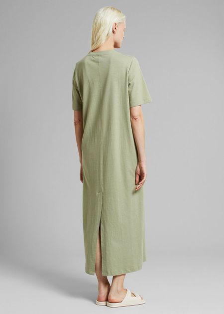 Robe en coton bio et chanvre | vert "dress lammhult hemp tea green" - Dedicated
