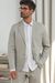 Blazer en coton bio et lin | lin naturel "enver reed linen" - About Companions