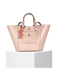 Sac à main en cuir certifié | "note - peche"