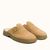 Sabots made in france en cuir suède certifié | camel "pacha vp oak camel" - Kleman