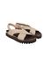 Sandales en cuir certifié | beige "fibonacci leather taupe" - Genuins