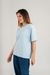 T-shirt oversize bleu en coton bio - polar blue - Colorful Standard