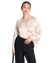 Blouse satinée en viscose enka | beige "carrine ivory"