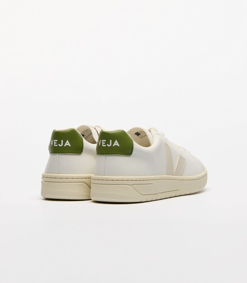 Baskets en coton biologique | blanc "urca - white_pierre_kiwi" - Veja