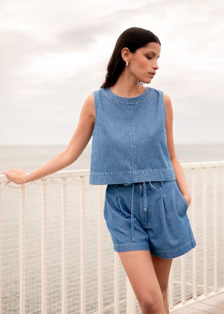 Top maya denim - Bonjour Demain