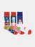 Pack 3 paires de chaussettes en coton bio | multicolore "santa's favourites  - multicolor" - Dilly socks - 1