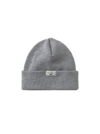 Bonnet gris en polyester recyclé et laine mérinos - jansson