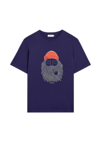 T-shirt en coton bio | marine "smoking pipe - indigo"