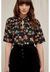 Blouse manches 3/4 imprimé fleuri  en tencel - jardin print