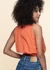 Top en coton bio | rayé "amalien - cherry red/white striped" - Jan'n June