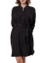 Robe chemise en tencel | noir "oversize mao dress black" - Brava Fabrics