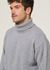 Pull col roulé en laine mérinos recyclée | gris "merino wool turtleneck heather grey" - Colorful Standard