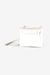 Sac pochette blanc en cuir recyclé - crossbody organizer