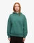 Sweat à capuche oversize en coton bio | vert "pine green"