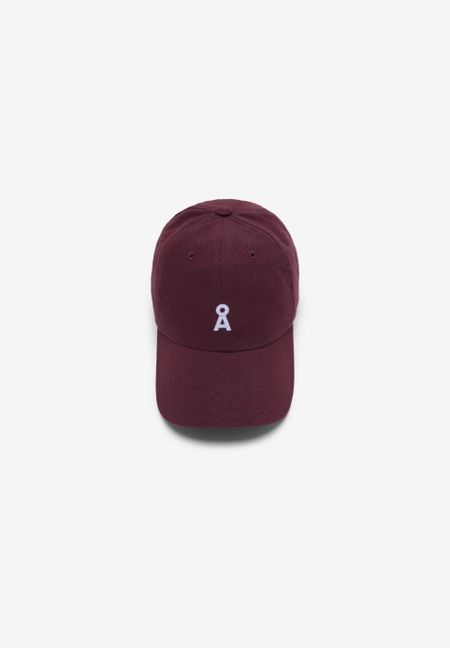 Casquette en coton bio | bordeaux "yenaas bold dark cranberry" - Armedangels