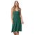 Robe portefeuille en chanvre et coton bio | vert "wear with all dress conifer green" - Patagonia