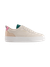 Baskets plateformes en cuir certifié | multicolore "b0 playground beige avocado"