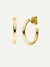 Boucles d'oreilles en plaqué or certifié | doré "essential hoop earrings (m) - gold" - Dear Darling Berlin