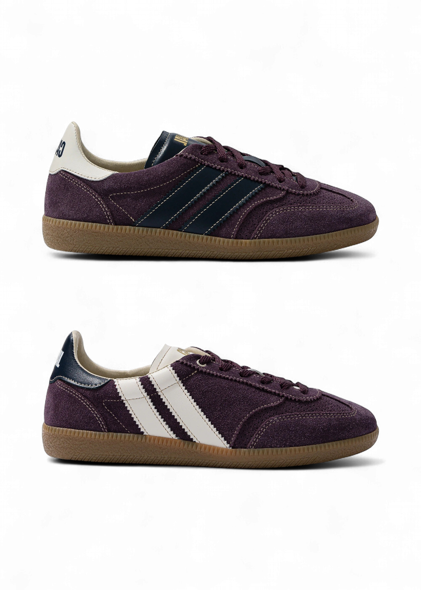 Baskets en cuir certifié | prune "mystic twilight pulse" - Caval