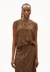Top en tencel | marron "neraali leopaa - dark camel"
