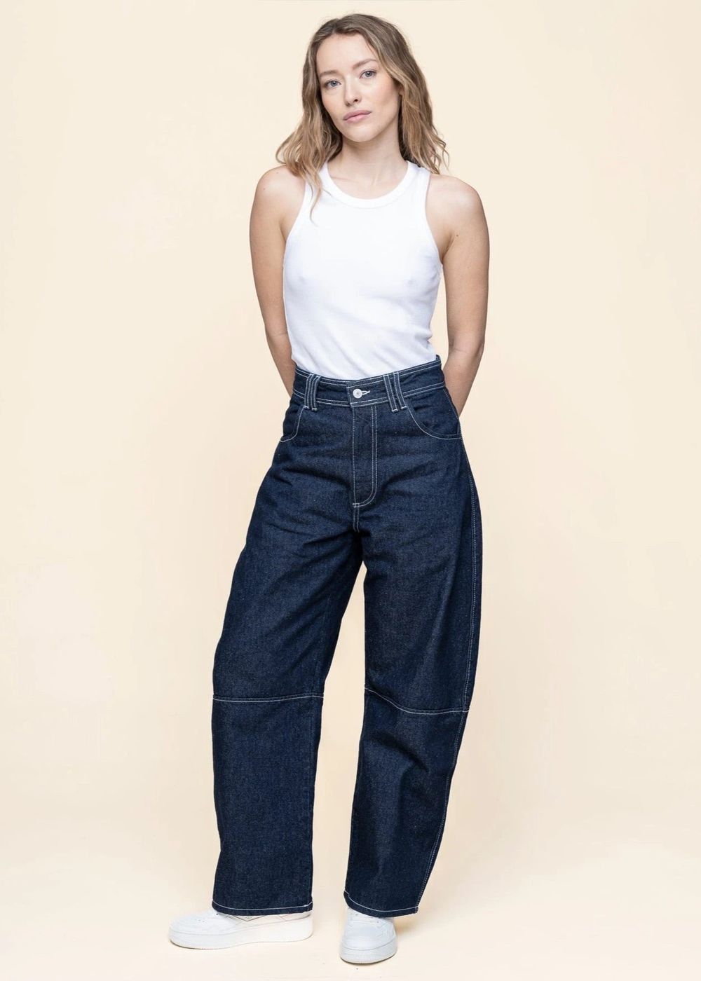 Jean ballon en coton biologique | brut &quot;josef&quot; Nitah