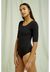 Body noir en coton bio - nicole