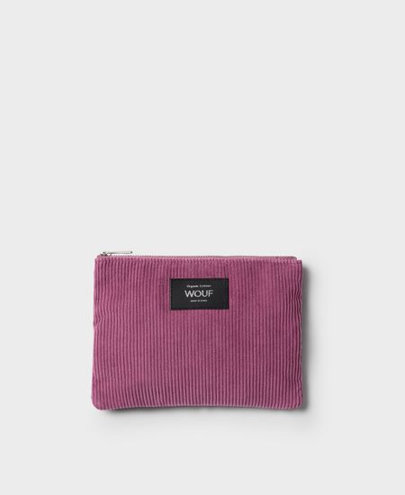 Pochette en coton bio | "mauve pouch"