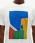 T-shirt imprimé en coton bio | blanc "colors fontana t-shirt snow white" - Thinking Mu